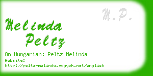 melinda peltz business card